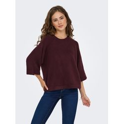 Only, Unisex, Pullover, Onlsimoni 3/4 Pullover Knt Noos, Rot, (S) - Bild 5