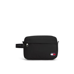 Tommy Hilfiger Herren Schwarz Tommy Jeans Essential Textil Kulturbeutel Mit Logomuster - Image 5