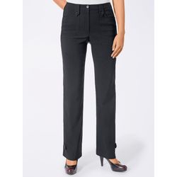Damen Hose in weiter Form, bügelfreie Koffer-Qualität schwarz, Größe 19 - Bild 4
