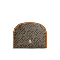 Tommy Hilfiger Damen Schwarz Kombiniert Kulturbeutel "Th Icon Washbag Mono Print"  Waschbeutel Minibag Mit Th-Allover-Print von Baur - Image 5