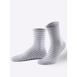 Wäschepur Damen Grau Meliert Socken 3 Paar Tlg. von Baur - Bild 4