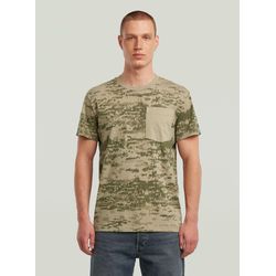 G-Star Raw Herren T-Shirt G-Star "Camo Pocket T-Shirt", Gr. Xl, Light Toggee Shadow Camo, Obermaterial: 100% Baumwolle, Shirts T-Shirt - Bild 4