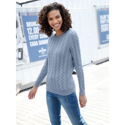 Taubenblau Strickpullover - Bild 3