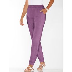 Damen Haremshose mit Bündchen am Saum violett, Größe 56 - Bild 4