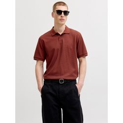 JACK & JONES - Herren - Poloshirt - M - Rostrot - Bild 3