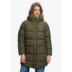 Superdry Damen Vert Lange Steppjacke Mit Kapuze - Bild 3