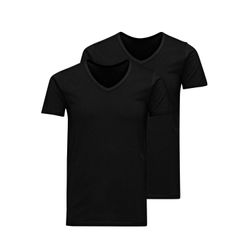 Jack & Jones Schwarz V-Ausschnitt T-Shirt Basic (X2) - Bild 8