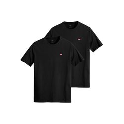 VAN GRAAF Levi's Herren Schwarz T-Shirt 2Er Pack Baumwolle Extra Groß - Bild 4