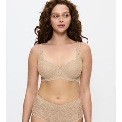 Triumph Damen Beige Balconette-Bh "Amourette", Gr. 90, Cup D, (Porcelain Mousse), Microtouch, Obermaterial: 49% Polyamid, 20% Elasthan, 18% Baumwo... - Bild 9