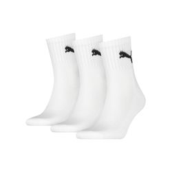Puma Damen Weiß Sportsocken "Short Crew", Gr. 47-49, Baumwollmischung, Elasthan, Polyamid, Polyester, Unifarben Mit Farbeinsatz, Elastisch, Socke... - Bild 7