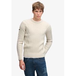 Superdry Beige Dreifach Gezogener Pulli Jacob Cable - Bild 5