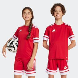 Adidas Unisex Rot Kindertrikot Squadra 25 Größe 7/8 Jahre Alt - Image 4
