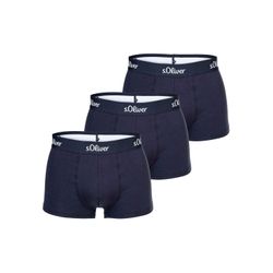 S.oliver Herren Blau Boxershorts, 3Er Pack - Trunks, Hipsters, Baumwoll-Stretch, Größe Xxl In - Bild 5