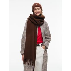 VAN GRAAF Tommy Hilfiger Damen Schoko Wollschal Wolle (100%) Braun, One Size - Image 5