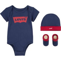 Levi's  3-Teiliges Set Aus Jumpsuit Und Schühchen Für Babys Blau, Jungen Größe 12M - Image 3