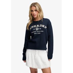 Superdry Damen Marineblau Heritage Pullover Mit Grafik In Eclipse /Ecru - Bild 4