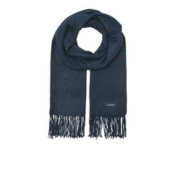 Jack & Jones Herren Marineblau Schal Mit Fransen In - Bild 5