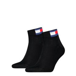 Tommy Hilfiger Schwarz Tommy Men Uni Flag Quarter Sock 2P Gr 43/46 - Bild 7