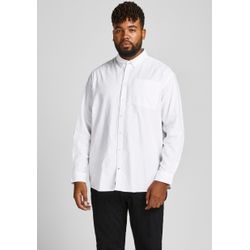 Jack & Jones Herren Weiß Hemd In Übergröße Oxford (Gt) - Bild 4