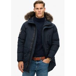 Superdry Damen Eclipse Navy Parka "Everest Faux Fur Parka Jacket" Mit Kapuze Kunstfaser Loose Fit erhältlich in Größe L/S/XL/XXL/3XL von Baur - Bild 6