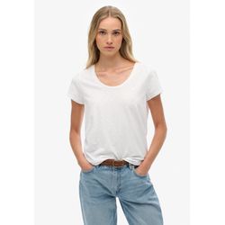 Superdry Damen Weiß T-Shirt Mit Ausschnitt Studios - Bild 2