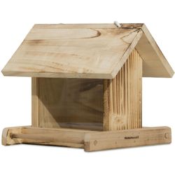 Windhager Natur Geflammt Vogelhaus "Garden Vogelfuttersilo Aus Fichtenholz" Futterstation Inkl. Aufhängung Und Sitzstange Füllvolumen 125 Liter von Baur - Image 4