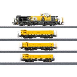 Märklin H0 26180 Zugset ""Bauzug Leonhard Weiss"" Diesellok DE 18 + Zweiseitenkipp - Image 10