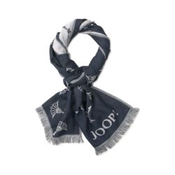 JOOP! COLLECTION Herren Schal in Marine, Florales Allover-Muster mit Fransen, Gr. 1 - Bild 8
