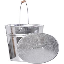 FireFix Ascheeimer oval mit Deckel Höhe: 30 cm 12,5 Liter - Image 7