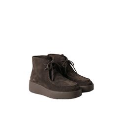 Calvin Klein Damen Dunkelbraun Schnürschuhe Flatf Lace Up Apr Cut Boot Hw0hw03273 39 - Image 4
