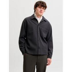 Jack & Jones Herren Grau Overshirt In Dunkel Mit Angerauter Oberfläche - Bild 4