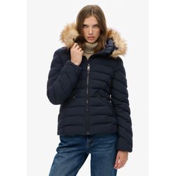 Superdry Damen Blau Daunenjacke Mit Kapuze, Fuji - Bild 4