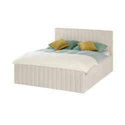 Otto Home Creme Polsterbett "Moivre Vertikale Steppung In Rillenoptik Wahlweise Mit Bettkasten" Stauraumbett Gepolstertes Kopfteil Ohne Matratze Modernes Design von Baur - Image 4