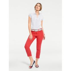 Weiß Kurzarm-Bluse - Bild 2