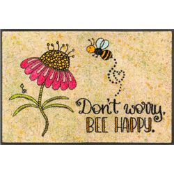Wash+Dry By Kleen-Tex Unisex Fußmatte "Bee Happy", Bunt, B:50cm L:75cm, Polyamid, Teppiche, Fußmatte - Image 7
