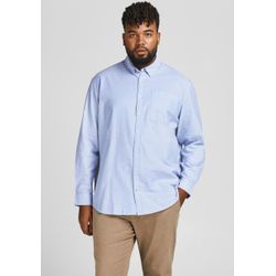 Jack & Jones Herren Blau Hemd In Übergröße Oxford (Gt) - Bild 5