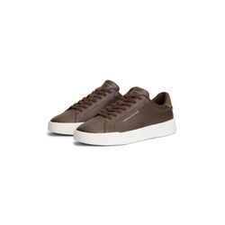VAN GRAAF Tommy Hilfiger Herren Schoko Sneaker Aus Leder Braun, Größe 41 - Bild 4