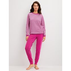 Calida Damen Rosa Soft Dreams Bündchen-Pyjamafür L, Bündchen Sichern Wärme Und Sorgen Für Optimale Passform - Bild 4