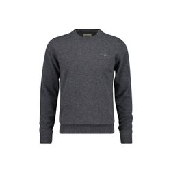Gant Herren - Rundhalspullover Aus Lambswool Charcoal Melange - Gr. - M - Bild 7