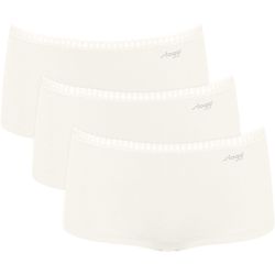 Sloggi Damen Weiß Panty "Go Crush", Gr. M, (Silk ), Single Jersey, Obermaterial: 95% Baumwolle, 5% Elasthan, Körpernah, Unterhosen Panty, Mit - Bild 4