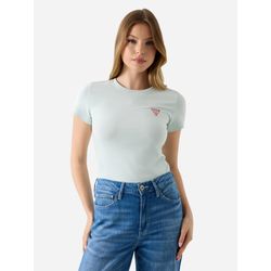 Guess Damen Hellgrün T-Shirt W2yi44 J1314 Regular Fit Klein - Bild 3