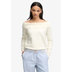 Superdry, Damen, Pullover, Sweater Bardot Knitted Jumpfer Shoulder, Weiss, (L) - Bild 3