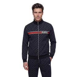 Guess Herren Schwarz Trainingsjacke Korbin - Bild 5