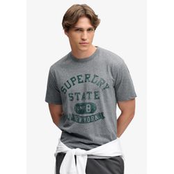Superdry Herren Vintage Dunkelgrau Grit Rundhalsshirt "Ath Ess Tee" Baumwolle Loose Fit erhältlich in Größe L/M/S/XL/XXL/3XL von Baur - Bild 3