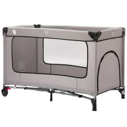 Fillikid Hellgrau Melange -Reisebett "Reisebett Mit Komfortmatratze " Inkl. Transporttasche Baby von Baur - Image 3