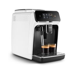 Philips Weiß Schwarz Kaffeevollautomat "Ep2223/40 2200 Series 2 Kaffeespezialitäten" Panarello Milchschäumer Anpassbarer Aromastärke von Baur - Bild 4