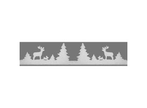 4026856803851 - Weihnachtliche Fensterdeko Winterwald 75–20 cm hoch 18 m lang