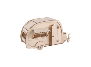 4006166119736 - Holzbausatz 3D Wohnwagen 36 x 18 x 15 cm