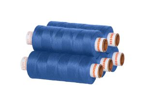 4058896088158 - Universal-Nähgarn Stärke 100 5er-Pack blau