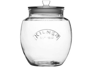 5010853218762 - Vorratsglas KILNER Lebensmittelaufbewahrungsbehälter Gr B H L 20 cm x 24 cm x 20 cm farblos (transparent) Vorratsgläser mit luftdichtem Deckel 4 Liter